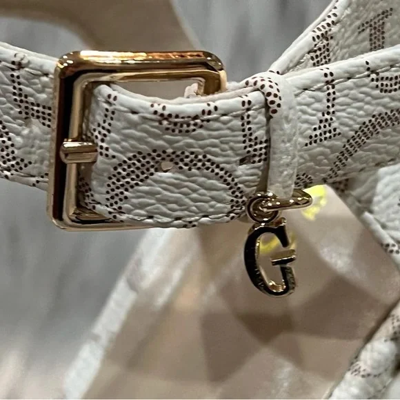 Guess Signature Logo Platform Heels. - Picture 6 of 8